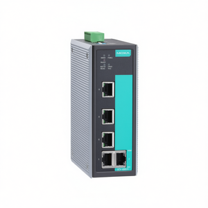 Commutateur Ethernet industriel Moxa EDS-405A-T Enterprise 5 ports 1000 Mbps Gigabit sur rail DIN, entrée d'alimentation 24 V, conformité IEEE 802.3 - Product Image 2