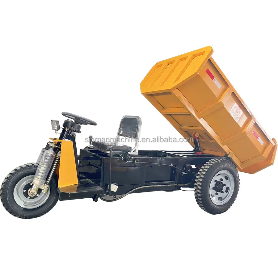 Battery Operated 2 Ton Mini Dumper 3 Wheel Motorcycle Tricycle With Dumper Tipper Truck Dumper for mining