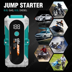 Карманный усилитель аккумуляторной батареи 25800 мАч для автомобилей с двумя портами <span class=keywords><strong>USB</strong></span> и светодиодным фонариком - Product Image 6