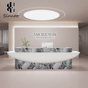Mostrador de Recepción Moderno de Fibra de Vidrio de Lujo para Salón de Belleza, Hotel y Gimnasio - Personalizable, Duradero, de Uso Comercial - Product Image 5