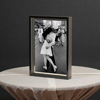 Cadre photo double face en acrylique nordique, écologique, minimaliste, transparent, support photo de bureau, décoration scandinave pour chambre et bureau