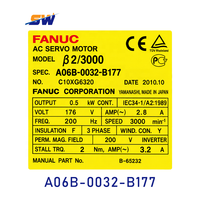 Moteur servo AC CNC FANUC A06B-0032-B177