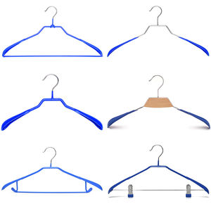 Home Dorm Metall Kleiderbügel rutsch festes Design Robust für Schal Mäntel Hemden Platzsparender Schrank Erwachsene Kinder Kleiderbügel - Product Image 5