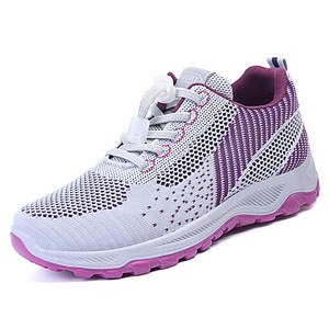 Light Mesh Upper EVA Sole Cotton Lining Flat <b>Heel</b> All Seasons Running Athletic Solid Women Classic Casual Slip-On Shoes - Product Image 4