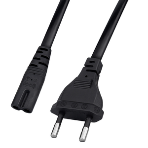 Yuee צעיר ac 2 סיכת סיכת כבל 7 eu תקע iec c7 מחבר 250v כוח כבל החשמל הופך את היורוסטיק - Product Image 1