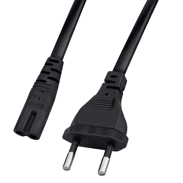 YUEE YOUNG Ac 2 Pin Extension Cable C7 Eu Plug Iec C7 Connector 250v Power Cable Mickey Mouse Turns the Eurostick