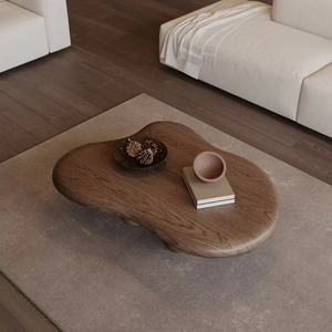 โต๊ะกาแฟทรงเมฆครีมนอร์ดิกใหม่ปี 2026 โต๊ะข้างดีไซน์ทันสมัยเรียบง่ายสำหรับอพาร์ทเมนต์ขนาดเล็ก รูปทรงแปลกตา - Product Image 4