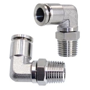 Conexiones de Tubo de Acero Inoxidable, Conexiones Neumáticas de Acero Inoxidable para Tuberías de Aire, Conexiones de Aire a Presión para la Industria Alimentaria - Product Image 1