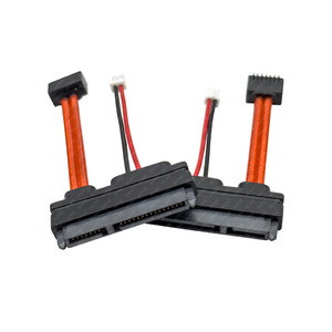 Sata Data <b>Cable</b> 7+15 Pin Right Angle Flat <b>Cable</b> <b>For</b> <b>Computer</b> Hard Drive Optical Drive Server Connection - Product Image 2