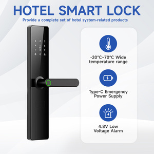 ระบบล็อคประตูอัจฉริยะสำหรับโรงแรม ขายส่งจากโรงงาน พร้อม Wi-Fi และระบบสำรองไฟฉุกเฉิน สำหรับประตูอลูมิเนียม/เหล็ก/ทองเหลือง - Product Image 5