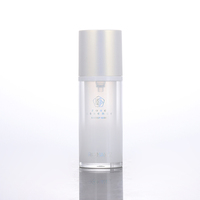 Échantillon gratuit Bouteille de pompe à vide de sérum de luxe Bouteilles de lotion pour fond de teint liquide sans air en plastique acrylique rechargeables de 30ml