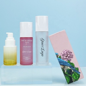 Cosmetic Packaging 30ml Glass Serum <b>Bottle</b> <b>Empty</b> pink Red Blue Green Purple Frosted Essential Oil Glass Dropper <b>Bottle</b> - Product Image 5