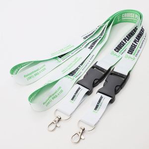 Resort Souvenir Gift Breakaway Buckle Neck Strap Cruise Staff ID Card Holder <b>Lanyard</b> Custom Wide Detachable Keychain <b>Lanyards</b> - Product Image 1