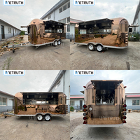 Wetruth Remorque de cuisine mobile standard européenne entièrement équipée, chariot commercial personnalisé pour café, pizza et restauration rapide