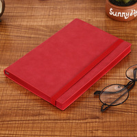 Carnet de planification A5 en cuir PU rigide personnalisable avec pochette et élastique pour la promotion créative des entreprises