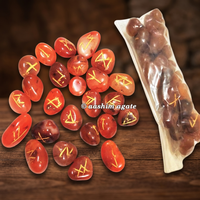 Juego de Piedras Rodadas de Cornalina Roja, Hechas a Mano, para Sanación de Chakras, Cristales de Reiki, Meditación, Feng Shui, Amuleto, Regalo Empresarial, Venta al por Mayor