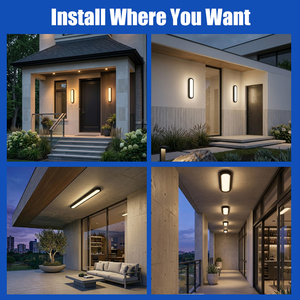 30W 40W 70W 3CCT LED <b>Wall</b> Light Adjustable Moisture proof Waterproof Bathroom Outdoor <b>Sconce</b> - Product Image 3