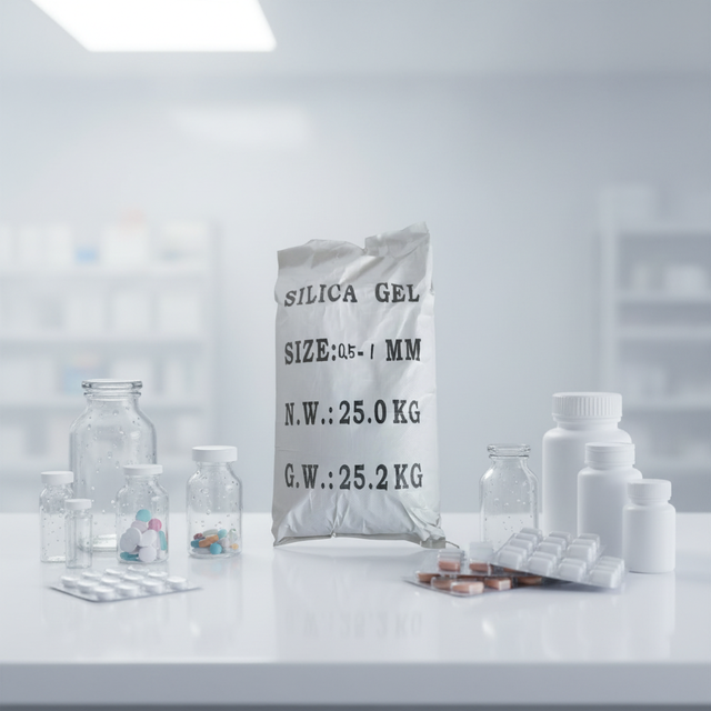 Sykol High Purity 99.8% Silica Gel Desiccant Broken Beads Irregular Shape Adsorbent for Electronics Chemicals (CAS 7631-86-9)