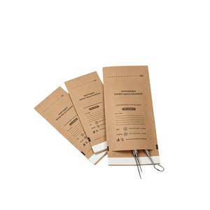 Sacchetto Monouso per Disinfezione Unghie in Pelle Bovina e Carta Kraft Composita Autosigillante Resistente alle Alte Temperature per Uso <span class=keywords><strong>Medicinale</strong></span> - Product Image 1