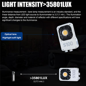 إضاءة فوتوغرافية Led صغيرة الحجم محمولة محمولة باليد بيضاء زرقاء من الألومنيوم لكاميرا فيديو خارجية - Product Image 4