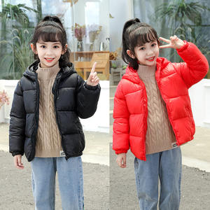 Manteau d'hiver <span class=keywords><strong>en</strong></span> coton pour filles, unisexe, couleur unie, à capuche, <span class=keywords><strong>parka</strong></span> - Product Image 2