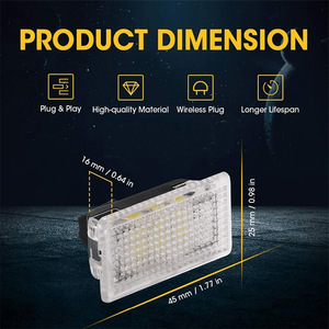 Yosovlamp éclairage de coffre de bienvenue de porte LED ultra-lumineuse haute puissance pied universel bien lumière ambiante pour Golf Versa Automobiles - Product Image 3