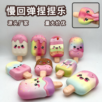 Les fabricants transfrontaliers proposent des jouets en PU à rebond lent en forme de crème glacée, de gâteaux et de pain, disponibles en stock.