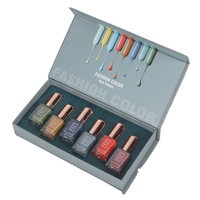 Boîte-cadeau d'emballage de papier de carton imprimé de logo personnalisé pour la stratification mate gaufrée d'huile de vernis à ongles pour l'usage cosmétique