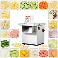 Commerciële groente- en fruit snijmachine 200W 220V 5 snijgroottes Laag geluidsniveau voor restaurants, cateringbedrijven en bakkerijen