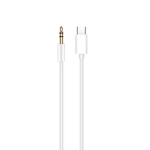 1米3英尺USB C至3.5毫米音频辅助插孔电缆，适用于iPad Pro 2018谷歌像素2 3 XL Moto Z和Galaxy Note10 + 华为HTC