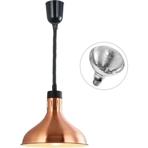 Lámpara Calentadora de Comida <span class=keywords><strong>OULU</strong></span>, Elegante, de Hierro, Color Oro Rosa, Calentador Eléctrico Ajustable, Colgante, Calentamiento Rápido, Duradero, Ahorro de Energía - Product Image 1