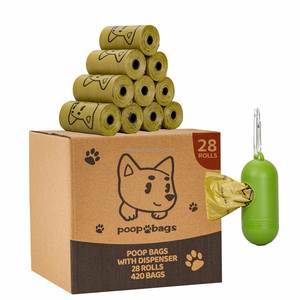 Sacs à déjections canines biodégradables à marque privée, lot économique de 270 pièces, rouleaux de recharges pour sacs à déchets pour animaux de compagnie avec distributeur - Product Image 2
