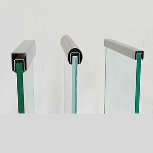 Giá thấp ban công nhôm U kênh cong Tempered Kính không khung lan can - Product Image 2