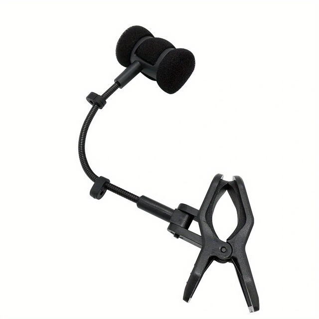 Professional Flute Erhu Condenser Microphone Instrument Microphone Wired Microphone with Power Adapter 5 Meter Convert Cable