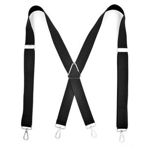 Clip Gancio Fibbia Della Cinghia degli uomini del Metallo di Colore solido Nero Pantaloni <span class=keywords><strong>Bretelle</strong></span> - Product Image 3