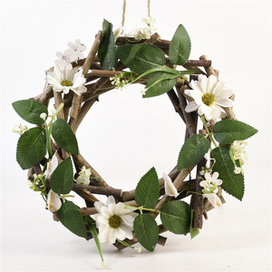 YIYU BSCI Nueva Corona de Ramitas Popular, Decoración de Vid para Regalo del Principito, Corona de Corazón Artificial con Flores - Product Image 4