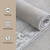 Tapis Dsermer nordique moderne gris, grand, luxueux, en polyester tufté, fabriqué à la machine, résistant aux taches, adapté aux animaux domestiques, pour la maison, le salon