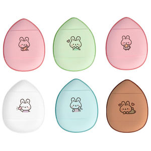 Mini Finger Powder Puff Thumb Powder Puff Venta al por mayor Air Cushion Cotton Candy Powder Puff para uso húmedo y seco Patrones de impresión - Product Image 4