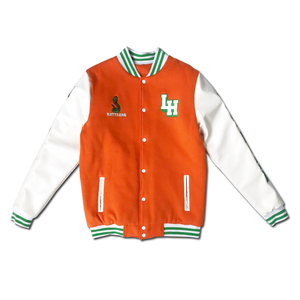 เสื้อแจ็กเก็ตเบสบอลเสื้อแจ็กเก็ตเบสบอลปักโลโก้ - Product Image 1