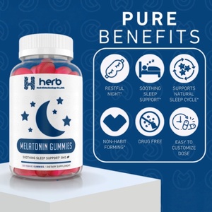 Gummies de mélatonine OEM sous marque privée Good Dream – Soutien vitaminique pour le sommeil des hommes et des femmes, amélioration de la mémoire, aux fruits naturels pour nouveau-nés - Product Image 5