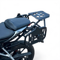 Support de porte-bagages arrière Mbiker CB300/150 en acier inoxydable avec sacoche arrière, design Cyberpunk complet