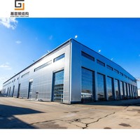 Almacén Moderno de Estructura de Acero Prefabricado con Estructura Galvanizada para Instalaciones de Almacenamiento Duraderas y de Bajo Mantenimiento