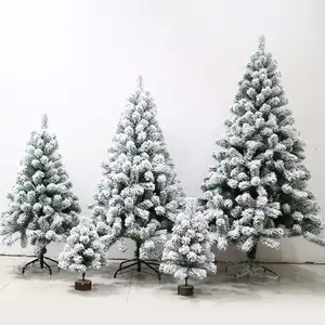 Factory Price 3Meter White Christmas Tree 3/2.4M/2.1/1.8/1.5/1.2 Meter Artificial White Flocking Snow Christmas Tree Decorations