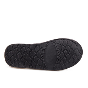 Chaussons d'hiver chauds pour hommes avec plateforme, semelle extérieure antidérapante en TPR, design brodé et doublure en <span class=keywords><strong>peau</strong></span> <span class=keywords><strong>de</strong></span> <span class=keywords><strong>mouton</strong></span> douce - Product Image 3