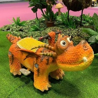 Équipement de manège de dinosaure animatronique électrique pour jeunes - Utilisation intérieure/extérieure dans les parcs d'aventure et les centres commerciaux - Construction métallique