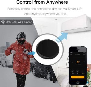 Zs06 ce הסמכה אוניברסלי אינפרא אדום בקר עבור מרכך אוויר טלוויזיה על ידי alexa google הביתה <span class=keywords><strong>tuya</strong></span> zigbee <span class=keywords><strong>ir</strong></span> blaster - Product Image 4