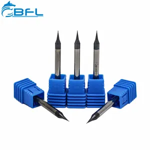 BFL Tungsten Carbide Micro Endmill For Silver mini Flat End Mill 4 Flute Milling Cutter cutting tool