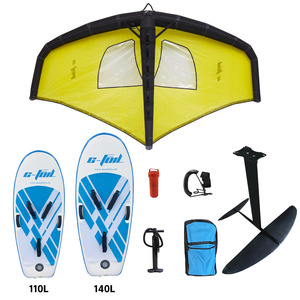 Kit de surf en feuille pour débutant 7m jaune <span class=keywords><strong>planche</strong></span> à voile 140L & 110L <span class=keywords><strong>planche</strong></span> à voile gonflable cerfs-volants poignée souple eaux océaniques lacs et rivières - Product Image 1