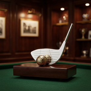 Trophée sportif portable en laiton artisanal pour souvenir de golf - Product Image 2