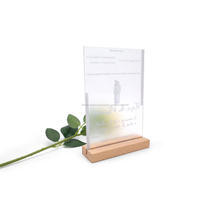 Mode <span class=keywords><strong>D</strong></span>'<span class=keywords><strong>invitation</strong></span> de Mariage En Acrylique Transparent En Plexiglas De Voeux <span class=keywords><strong>Carte</strong></span> Logo Givré <span class=keywords><strong>D</strong></span>'<span class=keywords><strong>invitation</strong></span> De Mariage - Product Image 4